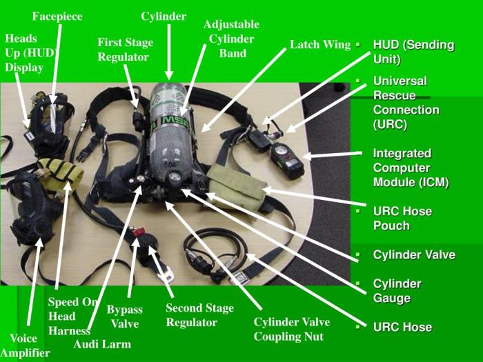 Msa g1 scba parts diagram