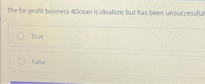 The for-profit business 4ocean is idealistic but has been unsuccessful.