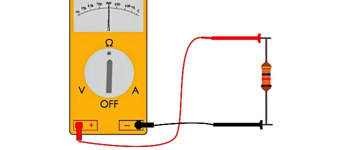 When measuring resistance with an ohmmeter asvab