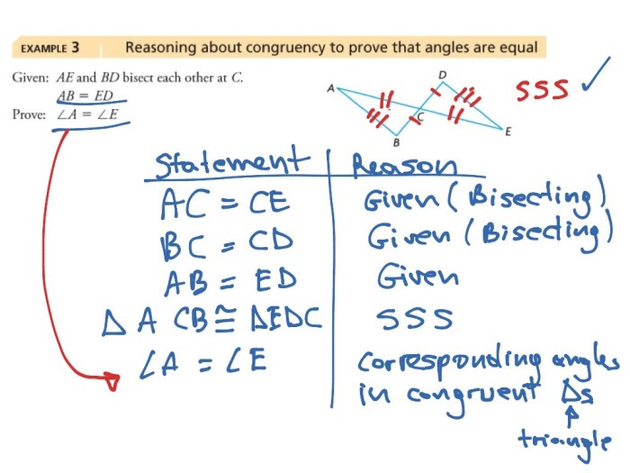 Triangles congruence proofs booklet answer key